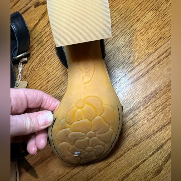 Brand New Born Tahlia Ankle Strapped Stacked Heel‎ Sandals in Black Size 9 - Picture 6 of 10